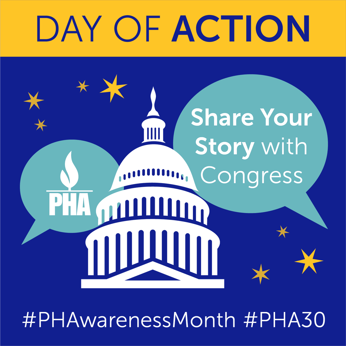 PHAssociation's tweet photo. We’re a week away from the start of #PHAwarenessMonth! The month’s events kick off with PHA’s Day of Action on Nov. 1. Make sure to visit the Awareness Month calendar on Nov. 1 to #SparkAwareness & share your #PH story with Congress. Learn more. https://t.co/EOY4ty3jYI #PHA30 https://t.co/vjT4vuR3n8
