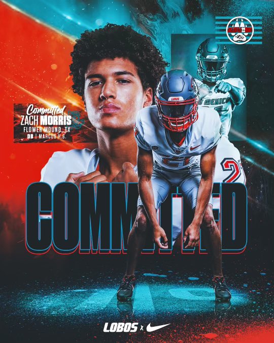 Zach Morris (@zachmorris_03) on Twitter photo I want to thank ALL my coaches who have pushed & supported me over the years. I’m excited to announce my commitment to The University of New Mexico GO LOBOS!! 🐺🐺 <a href="/MarcusFootball/">Marcus Football</a> @cj_cartwright <a href="/CoachReffett/">Troy Reffett</a> I want to thank ALL my coaches who have pushed & supported me over the years. I’m excited to announce my commitment to The University of New Mexico GO LOBOS!! 🐺🐺 <a href="/MarcusFootball/">Marcus Football</a> @cj_cartwright <a href="/CoachReffett/">Troy Reffett</a>