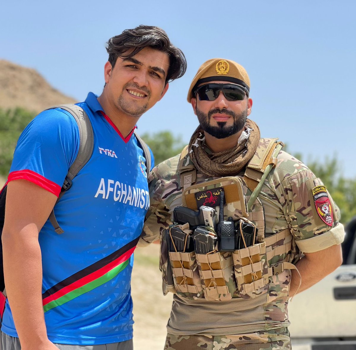 HumayoonShamsKh's tweet photo. All the best boys for #t20 #afganistan 🇦🇫 @hazratullahzazai__3 @rahmanullah.gurbaz #humayoonshamskhan #teamafghanistan #WorldCupT20 https://t.co/kNRLWjb62t