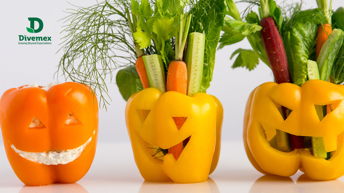 DivemexBells's tweet photo. This healthy Halloween snack in the #meatfreemonday is a must 😋🫑👻🎃
#bellpeppers #halloween #trickortreat #veggie #healthyfood #organic #dip #vegetables #theperfectaddition #funandfresh #poivrons #capsicum #DivemexBells https://t.co/i6HTi14Rwa