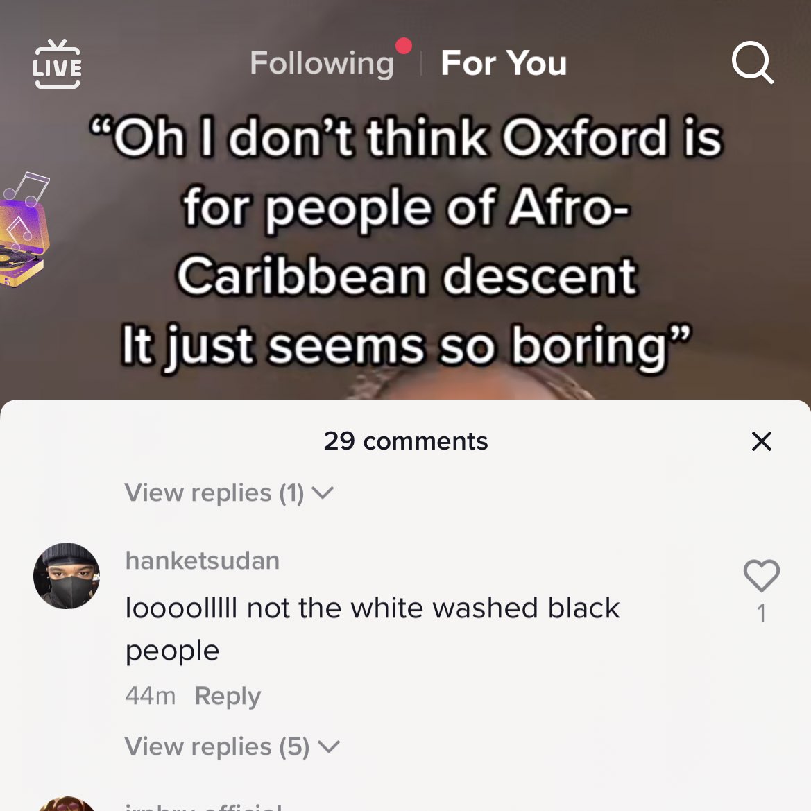 PBandGelii's tweet photo. sigh look at this comment on the oxford acs tiktok account. they just associated intelligence with whiteness which in itself is a problematic mindset to have https://t.co/lm83s4hl8D