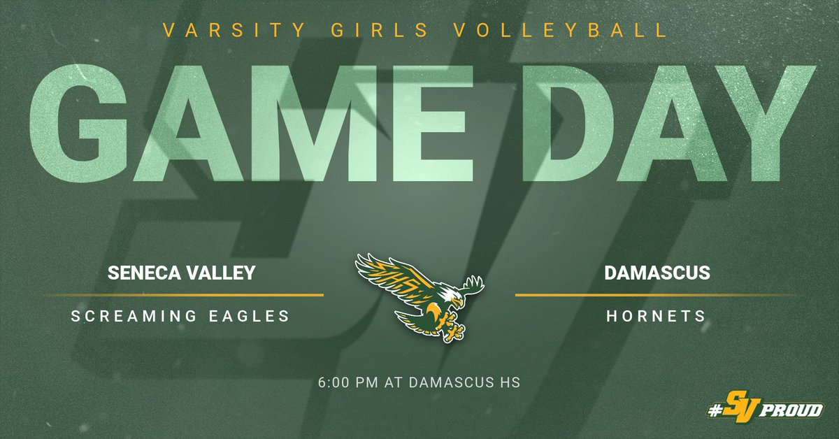 SVHSathletics's tweet photo. Good luck to our Varsity Girls Volleyball team as they travel to Damascus this evening. Go Screaming Eagles! https://t.co/yZ3rwITEL2
