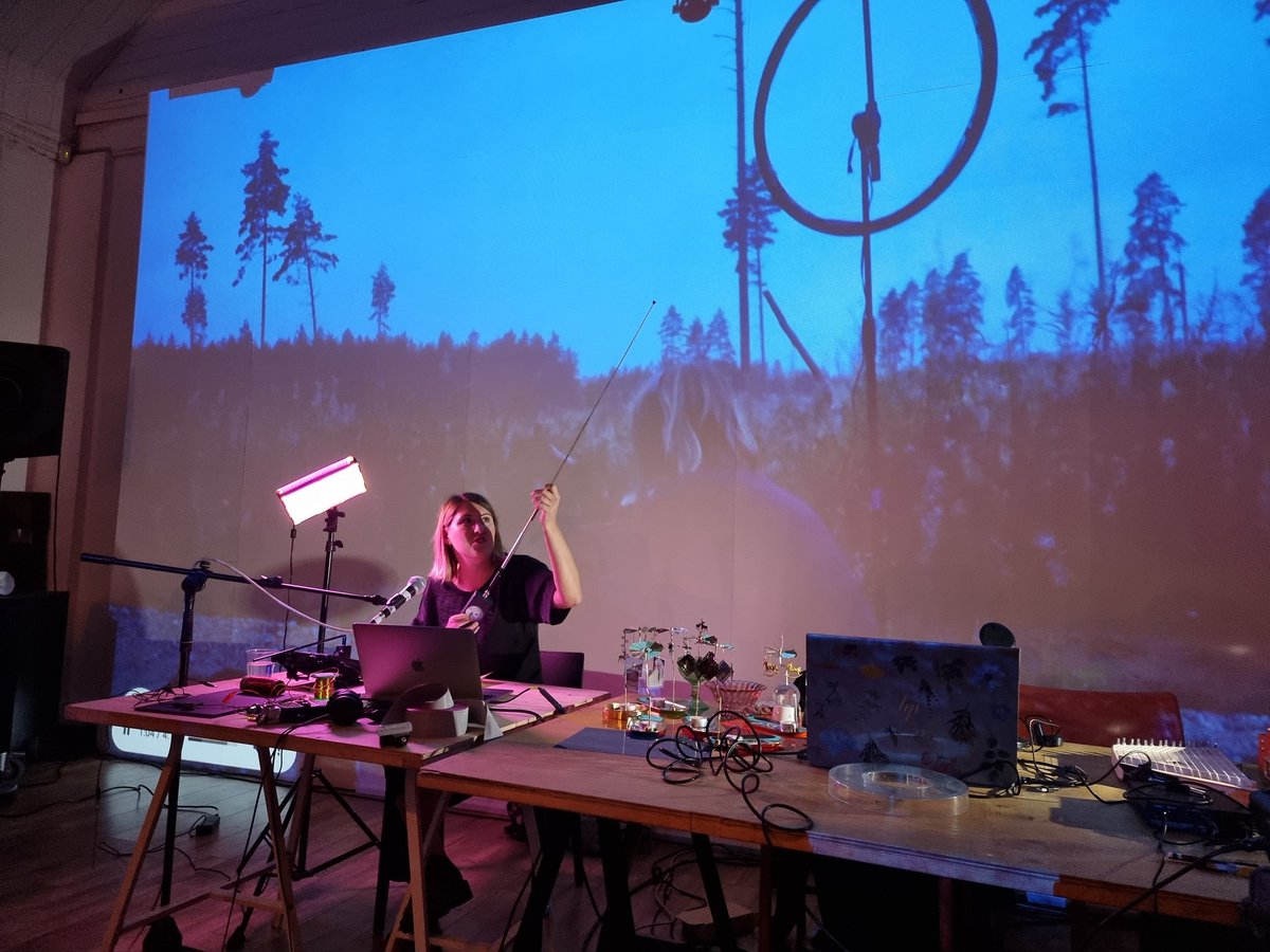 amycutler1985's tweet image. So wonderful to hear @SoundArtHannah and @CSLobotomy at @iklectikartlab &amp;amp; dreamy to be part of the @hackoustic lineup with @scolar as our duo RAVINE/MACHINE! inspired by hacked radio and triggered drums and inner cycle tyres and environmental sensing ✨
