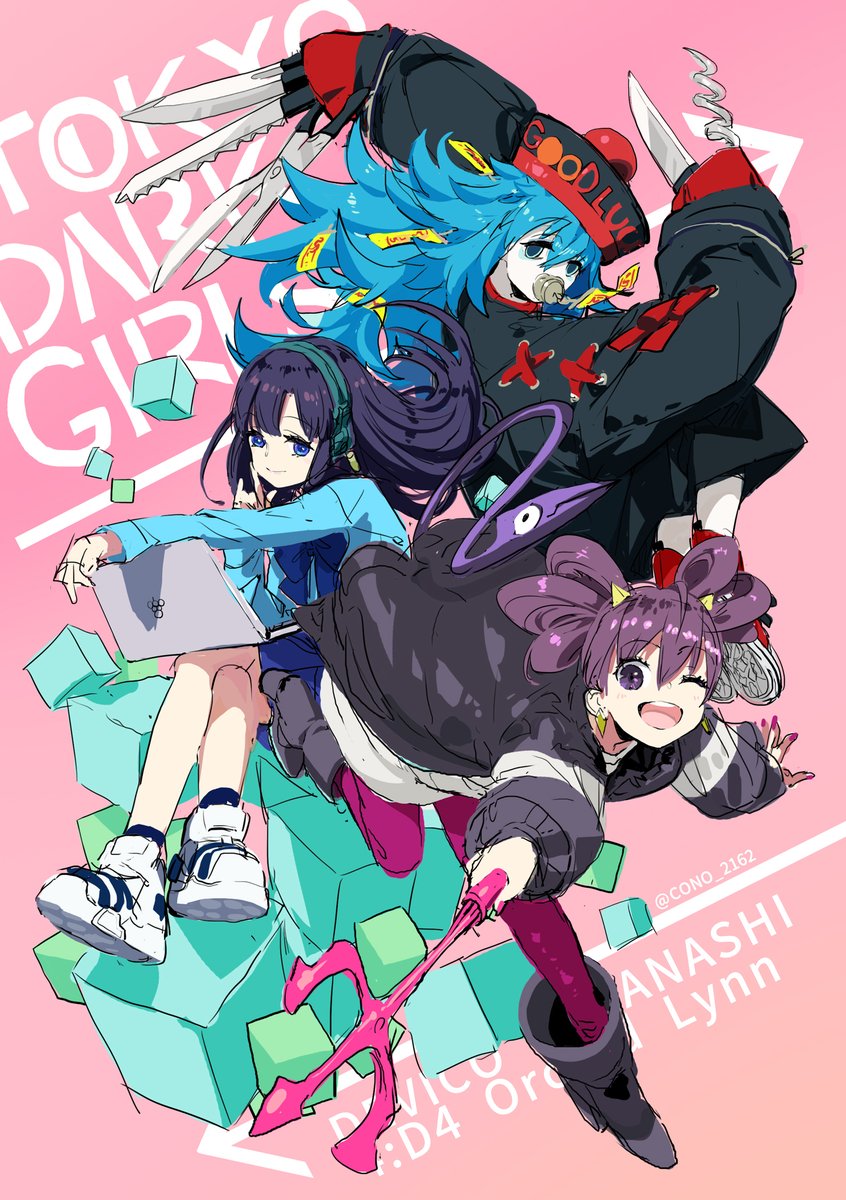 CO_NO2162's tweet photo. I'd like to thank everyone who has get "TOKYO DARK GIRLS"!✨
 I want to make a animation poster next, so I'm working on a rough draft as soon as possible🤣 https://t.co/gWwCBdYKHT
