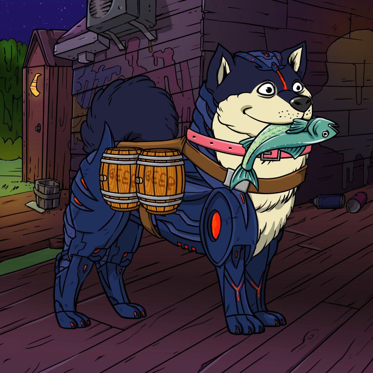 #NFT GIVEAWAY🙌🙌🙌

Apisode 3 is launching this week!!
AND We are giving away this MEGA DEATH BOT BAKC Doggo #693! Winner announced Friday, Oct. 29th

To have a shot:
✅FOLLOW <a href="/YAWN_ofthe_APES/">YAWN OF THE APES 🦧</a> 
🐦RETWEET + LIKE this tweet AND our Profile's Pinned Tweet
opensea.io/assets/0xba30e…