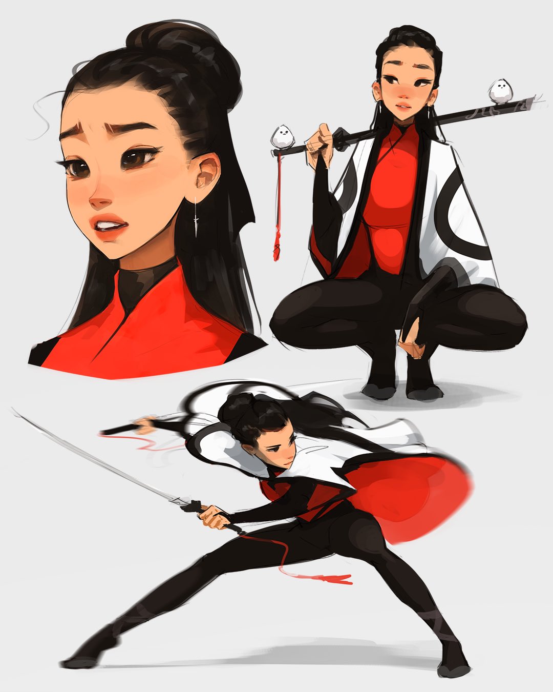 Yang, Characters