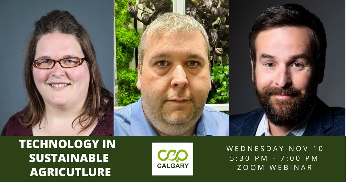 CEPCalgary's tweet image. Our #next #event “The role of #technology in #sustainable #agriculture” is coming soon.

Register at: cepcalgary.org/events-1/the-r…