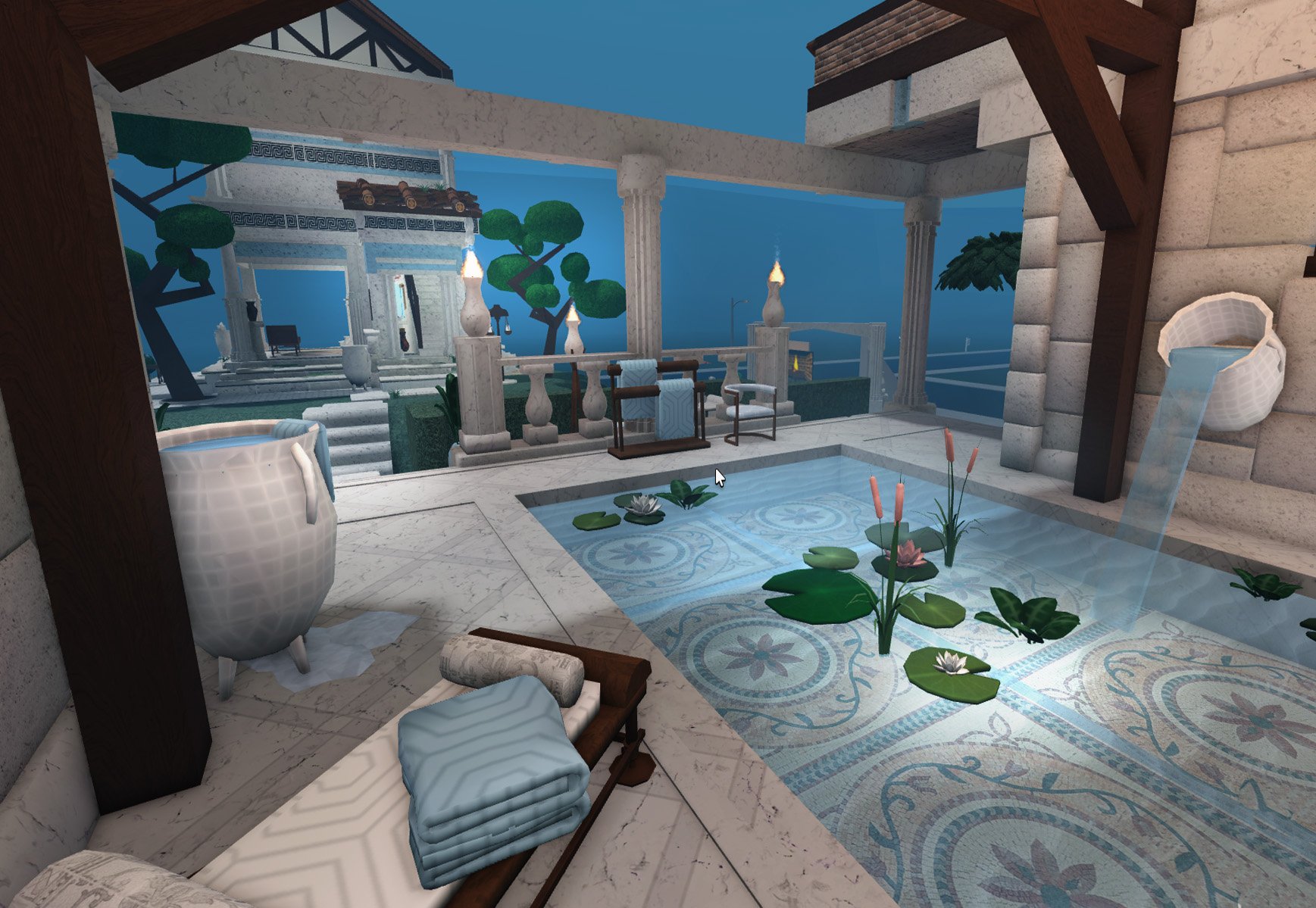 🍀Villemo🍀 on Twitter: "Ancient Greece -the bath house #bloxburg #roblox ...