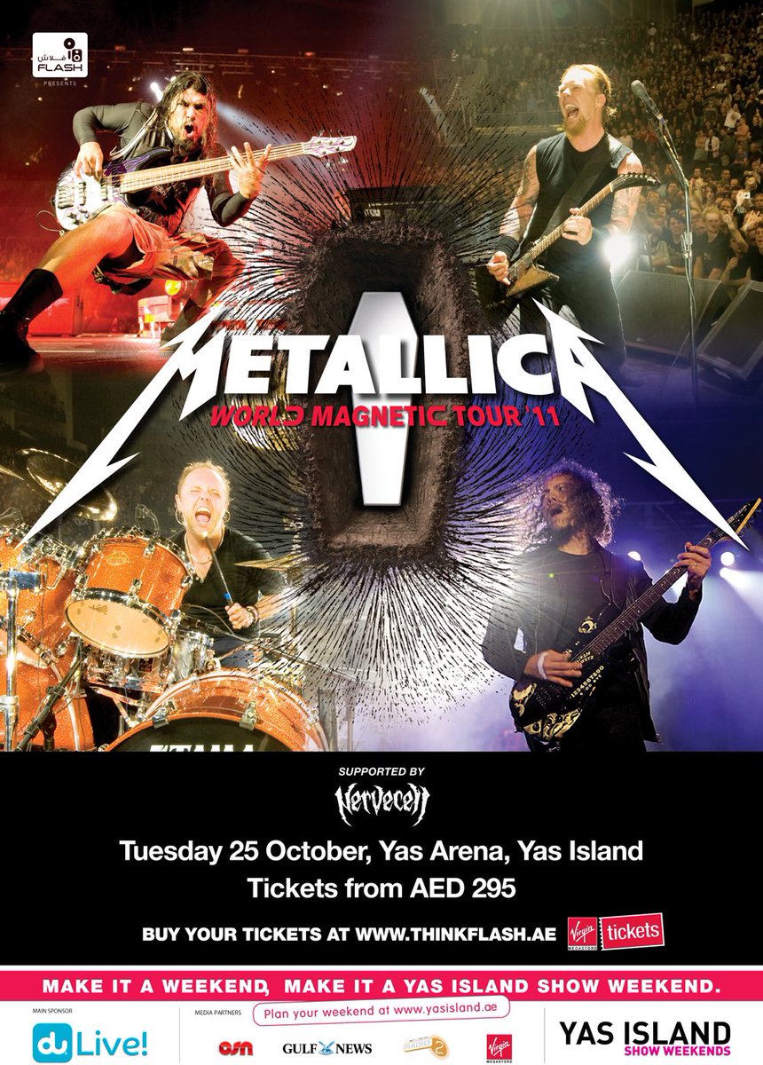 10 years ago today we opened for <a href="/Metallica/">Metallica</a> in Abu Dhabi, UAE. An absolute honor and dream come true! Who was there? #nervecell #metallica