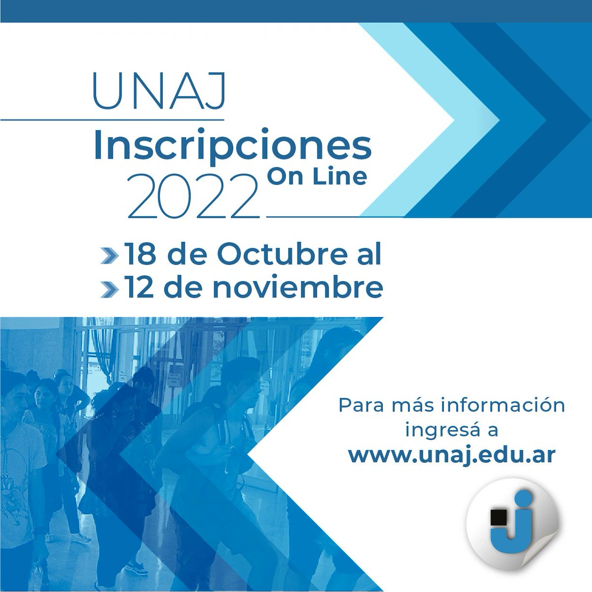 UNAJ_oficial's tweet image. 🧐 Están abiertas las inscripciones para cursar carreras en la UNAJ. 
Todas las propuestas las encontrás en unaj.edu.ar. También en el sitio están detallados los requisitos necesarios para sumarte a nuestra comunidad. Tenés tiempo hasta el 12 de noviembre.