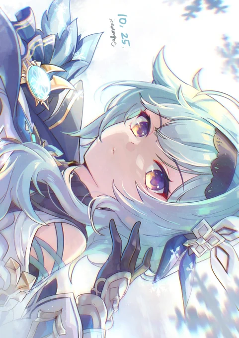 当日にまにあわんかった…!おめでとう!いつもうちのメインアタッカーで活躍してくれてありがとう!!
#原神 #Eula  #エウルア生誕祭2021 