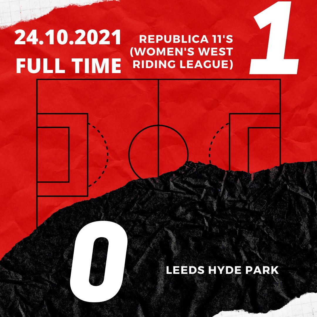 Republica 11's VS Leeds Hyde park: 

"A close game this week for Republica 11s against a good Hyde Park side. The first half was end to end with decent chances for both teams and strong defensive lines."
