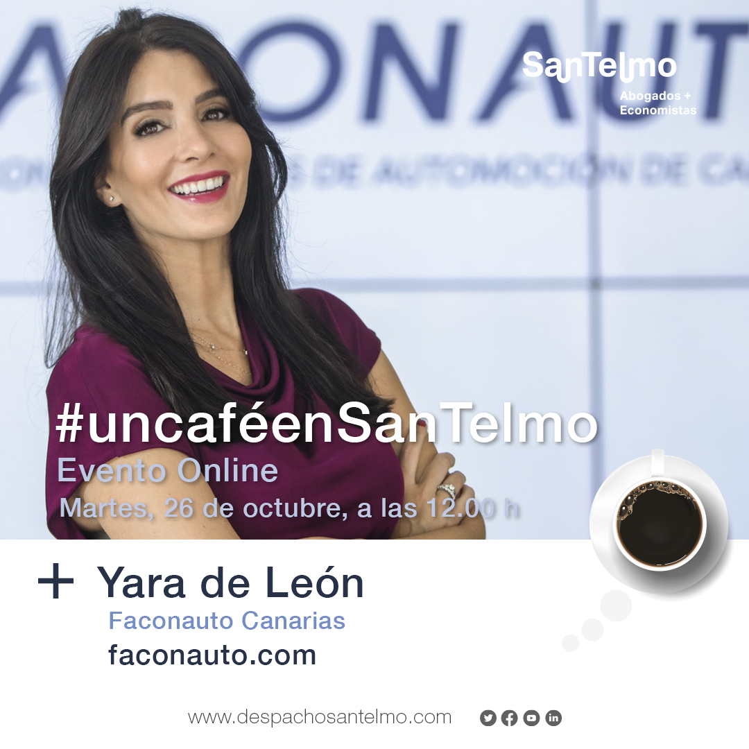 santelmoae's tweet photo. ☕️ ¡Volvemos a disfrutar de #uncaféenSanTelmo! 
Esta vez, Yara de León, vicepresidenta ejecutiva de @FaconautoC, charlará con @batllorijavi sobre el sector y las tendencias. 
¡Te esperamos, en 'streaming' a eso de las 12 h, en nuestro Facebook!
https://t.co/ZPVd1wDTeG https://t.co/LPwbR7FPHj