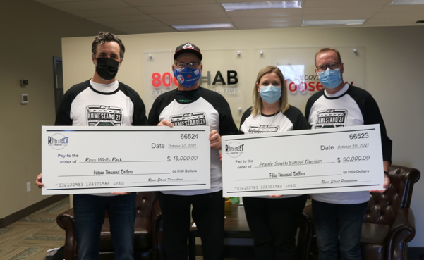 RiverStPromos's tweet image. Proud to announce your participation in Homestand21 helped us raise $50k for @PrairieSouth. Funds will support mental health&amp;amp;wellness education for youth. We also made a $15k donation to venue host Ross Wells Park to assist with improvements. Thank you all!  
@kspotashcanada