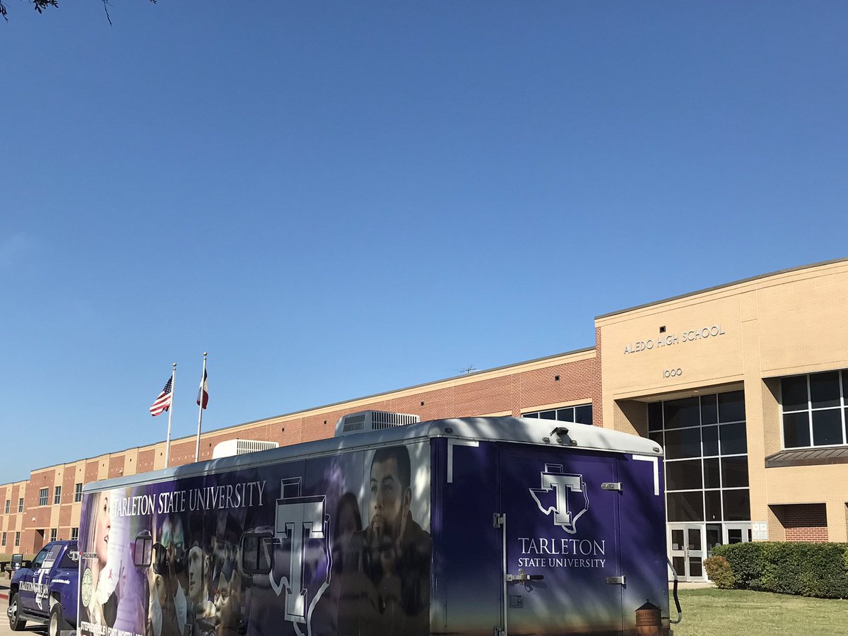 Impressive group here these Aledo Bearcats, thanks for having us! #aledo #tarletonstate