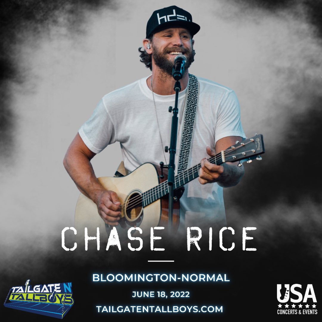 Brantley Gilbert and Chase Rice are coming to Tailgate N’ Tallboys Saturday, June 18, 2022! 

Get your tickets now before prices increase! 
🎟 tailgatentallboys.com
📍Bloomington-Normal IL
