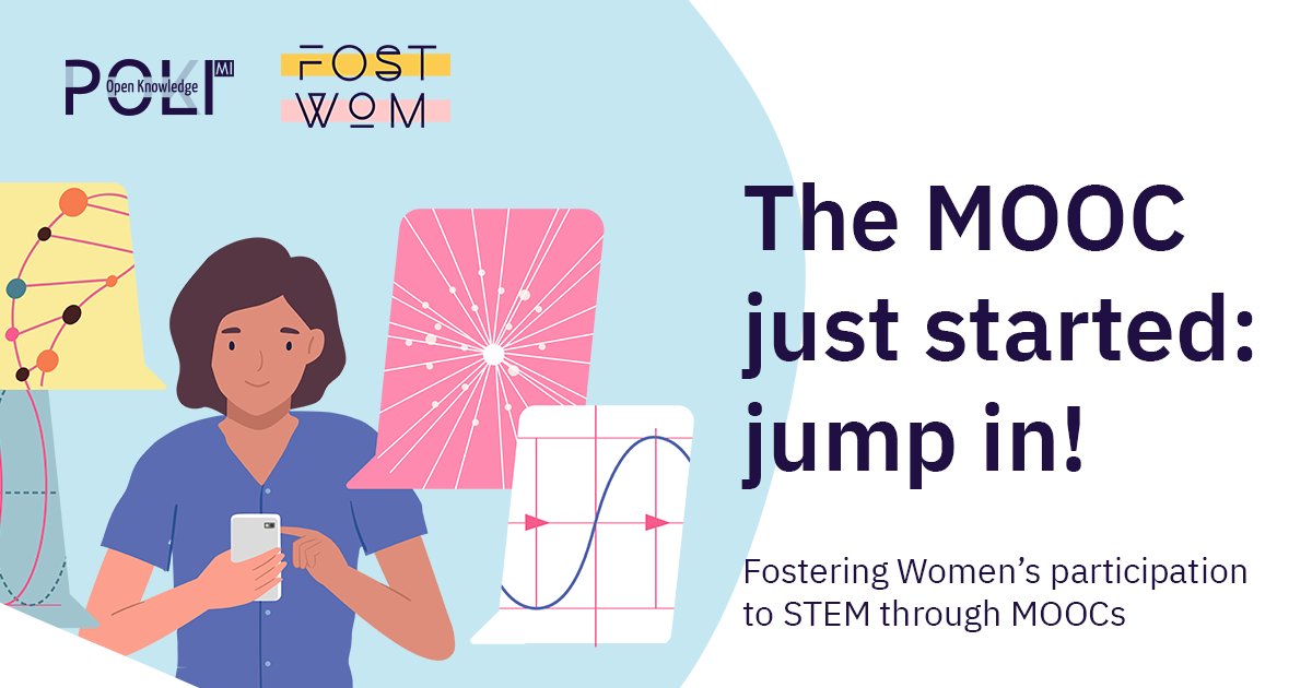 Today starts our NEW #MOOC about #genderbalance in #STEM content. Still in time to enroll.  bit.ly/3AlXaKR 
<a href="/FostWom/">FostWom</a> <a href="/PoliEdroPoliMi/">PoliEdro PoliMi</a> <a href="/polimi/">Politecnico di Milano</a>