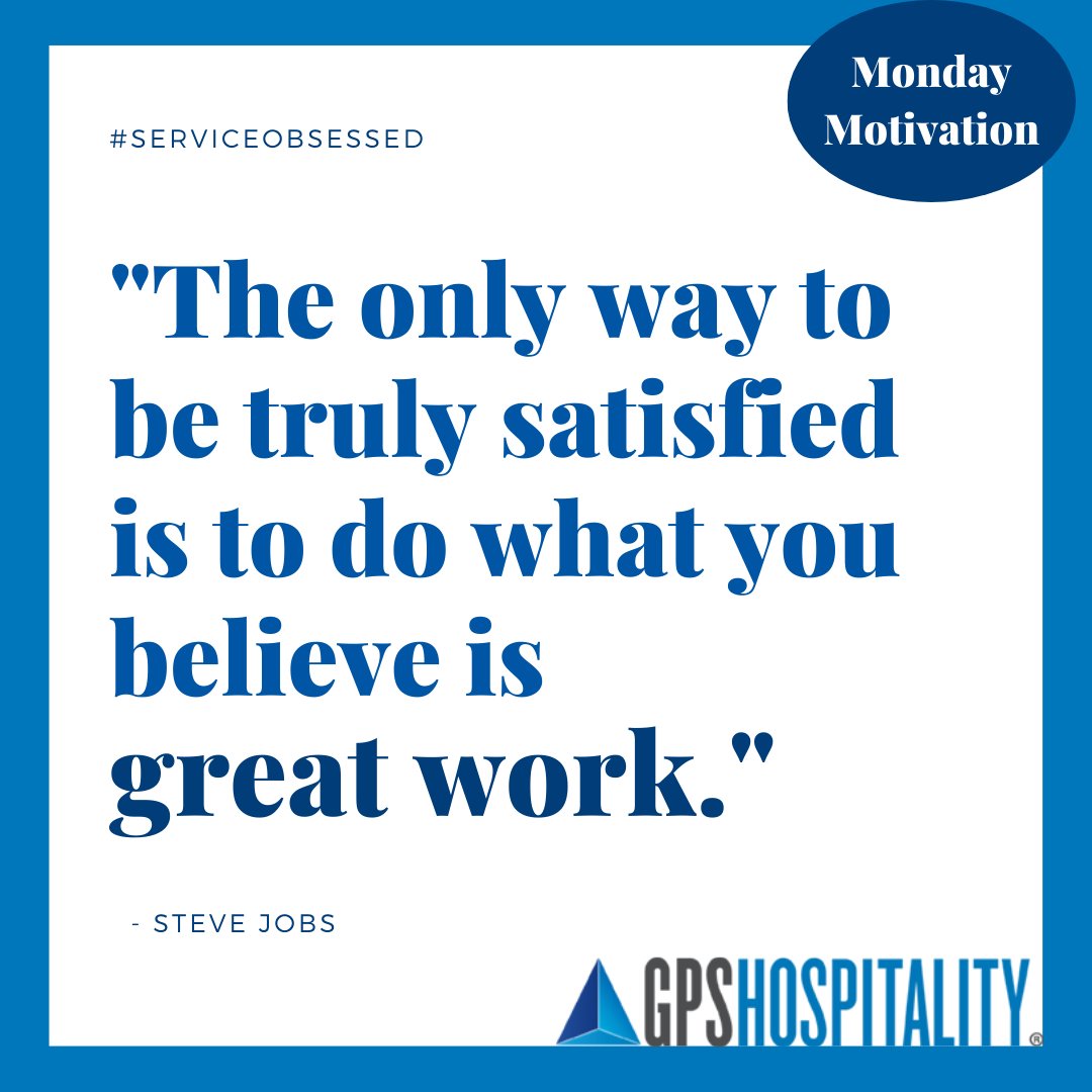 gpshospitality's tweet photo. Kick off the week w/ #MondayMotivation! Cheers to all our hard-working team members for their commitment to great work and guest satisfaction. #ServiceObsessed https://t.co/qIbE485f9Q