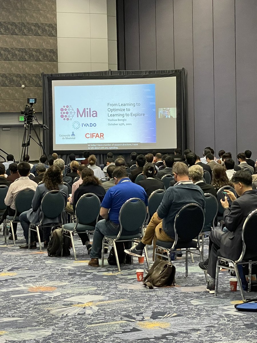 AaronSchecter's tweet image. Plenary talk at #informs2021 on AI and deep learning. It’s a full house!