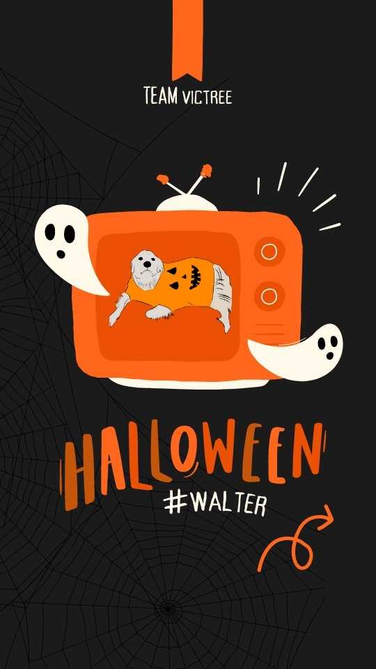 LeaveMarx's tweet photo. HAPPY HALLOWEEN everyone! Looks like Walter is already ready for the big day. Let's join him @Smartalecc5 @sigrigor #TeamVicTree https://t.co/i8xN16dQ6n