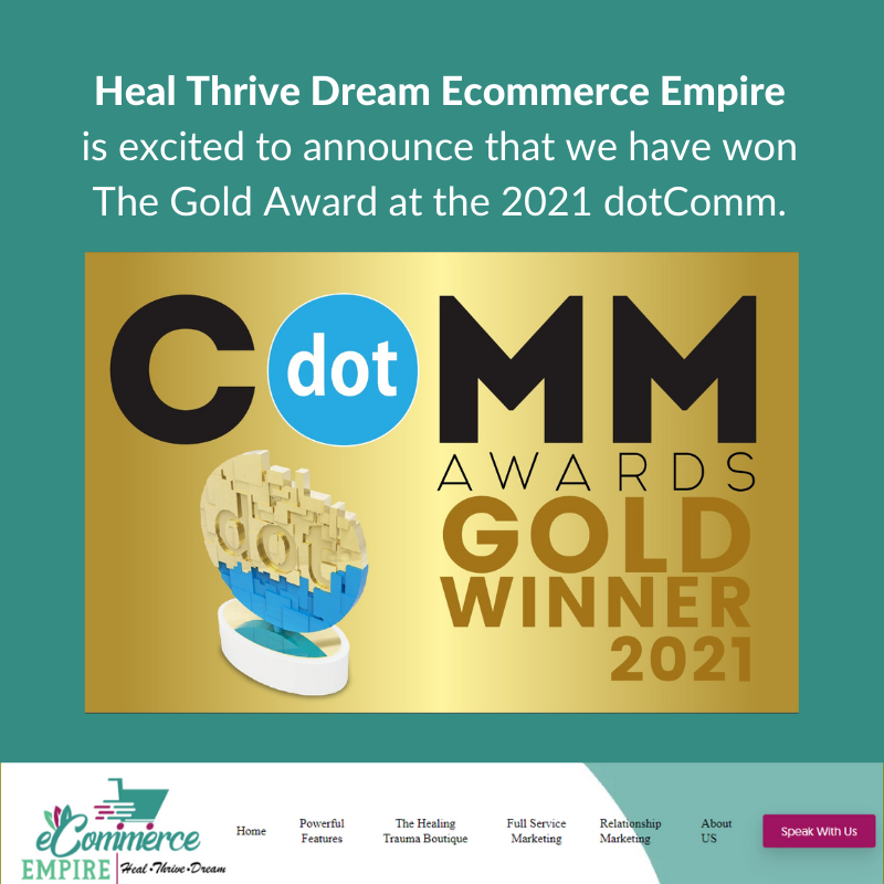healthrivedream's tweet image. Congratulations team 𝗛𝗲𝗮𝗹 𝗧𝗵𝗿𝗶𝘃𝗲 𝗗𝗿𝗲𝗮𝗺 𝗘𝗰𝗼𝗺𝗺𝗲𝗿𝗰𝗲 𝗘𝗺𝗽𝗶𝗿𝗲 for winning The Gold Award at the 2021 #DotComm for website creativity.

So proud!!!🥰❤

#goldaward #healthrivedream #ecommercewebsitedesign #websitecreativity