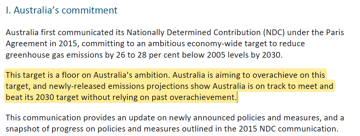 DamienReardon1's tweet photo. 23. 👉 Targets that can be "met in a canter" 🐎 have no place in countries' NDCs.
👉 Targets that are also a 'floor' 👇 have no place in countries' NDCs. #AngusTaylorMP
👉 Updated projections are no substitute for updated targets.
@Bowenchris
https://t.co/4UkxAjPvv5 https://t.co/Y0lP1Bh1w3