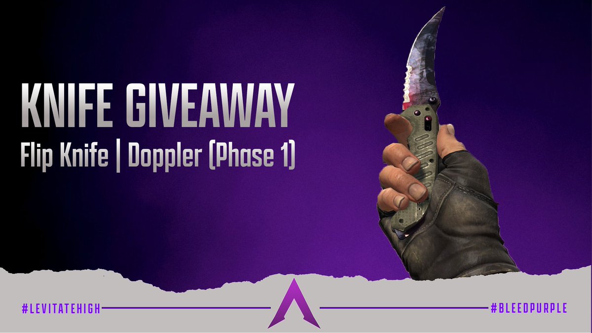 LevitateESP's tweet image. We promised, and you delivered, so here is our end of the bargain. For our Founder's birthday, we'll be giving away a Flip Knife | Doppler (Phase 1)!

To enter follow our Twitter, tag 2 friends, like/retweet, and you're good to go! Good luck to everyone and see you in 2 weeks!🙏