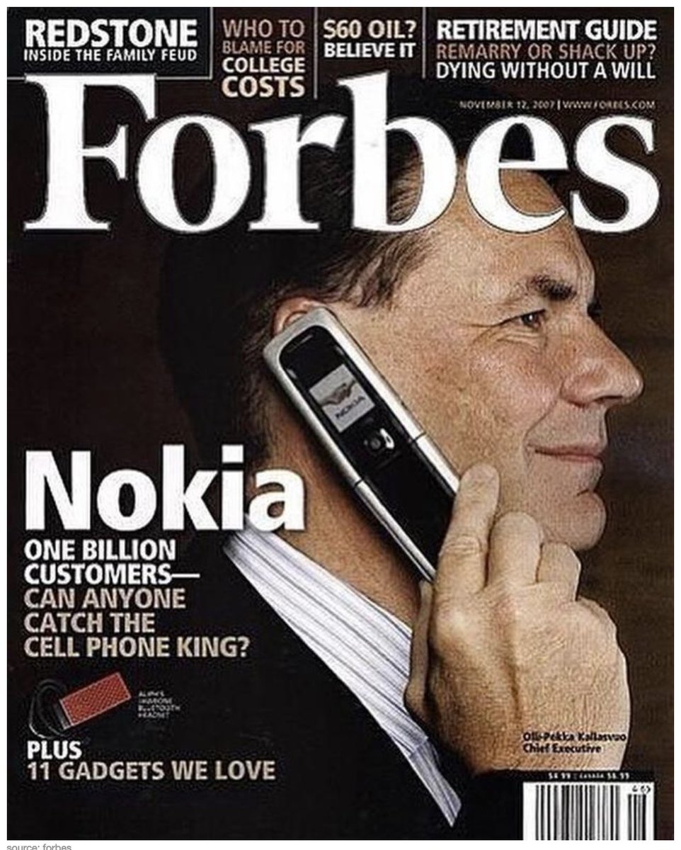 1990'larda Nokia'nın sonsuza kadar bizimle kalacacağını sanıyorduk. Ancak, önce Samsung pastayı böldü; sonra Apple ikisinin de elinden aldı. Google Android imdada yetişmeseydi, Samsung da telefon piyasasından silinirdi.

Şimdi Google, FB, Twitter hakkında biraz düşünelim: