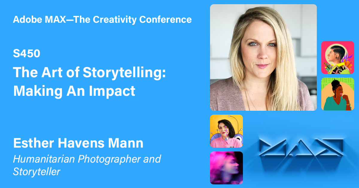 I'll be speaking @adobe Max 2021 tomorrow! It's free and I hope you'll join me. You can register at max.adobe.com