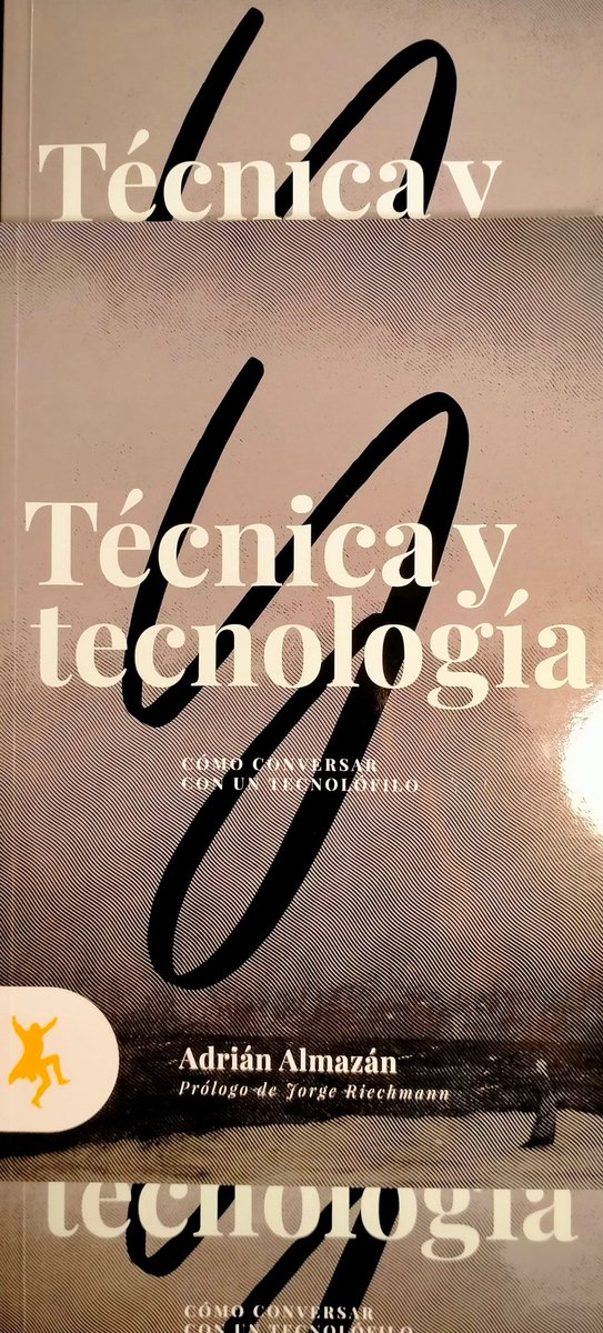 GLEDgrupodebate's tweet photo. Por si todavía no lo sabíais comenzaremos GLED con Técnica y Tecnología de Adrián Almazán. 
Este libro nos llevará a muchas más obras y lecturas para llegar a reflexiones o debates en común. https://t.co/hgQEOiaKhn