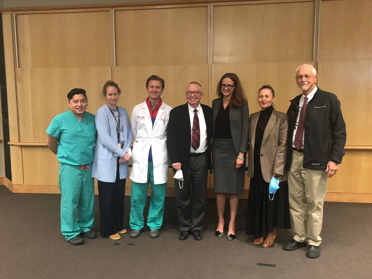 OUVascular's tweet photo. Last Wednesday, @ColemanDM_vasc of @UMich spoke on #PediatricRenovascularHypertension to our #GeneralSurgeryResidents & #VascularSurgeryFellows! She also spoke at our #GraduateMedicalEducation (#GME) Grand Rounds about #MedicalProviderWellness! Such an honor! #GuestLecture https://t.co/jDS7BiweEr
