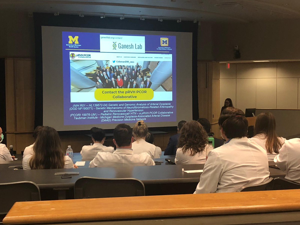 OUVascular's tweet photo. Last Wednesday, @ColemanDM_vasc of @UMich spoke on #PediatricRenovascularHypertension to our #GeneralSurgeryResidents & #VascularSurgeryFellows! She also spoke at our #GraduateMedicalEducation (#GME) Grand Rounds about #MedicalProviderWellness! Such an honor! #GuestLecture https://t.co/jDS7BiweEr