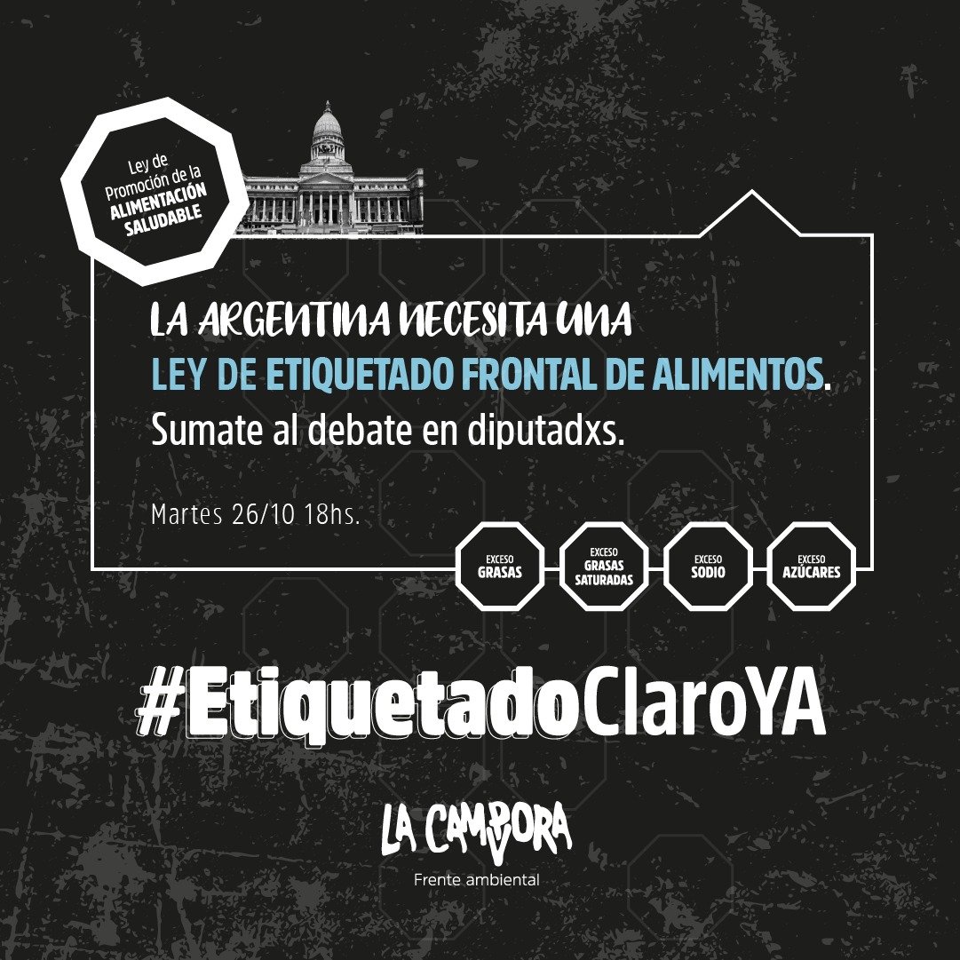 Mañana tiene que ser ley #etiquetadoclaroya