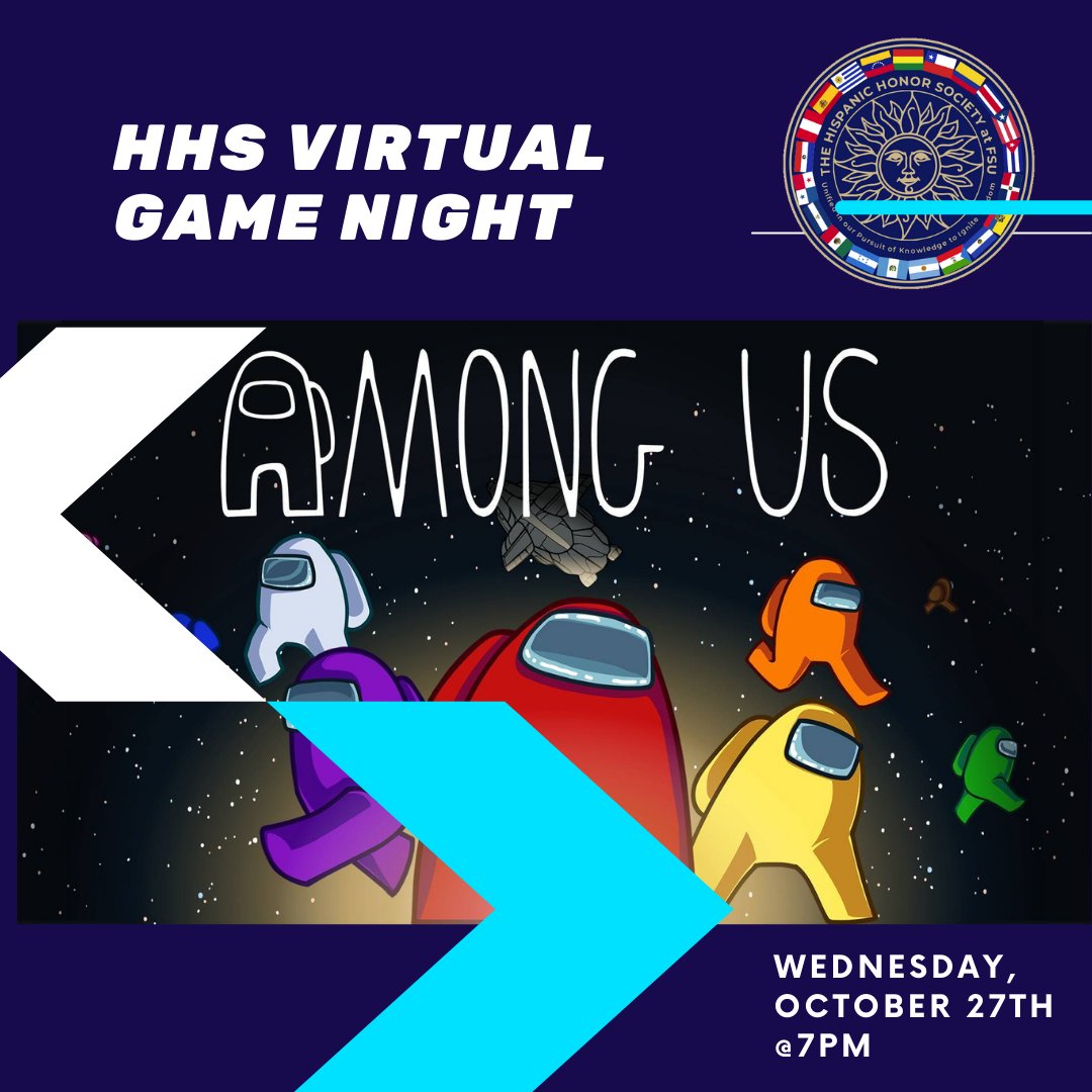¡Hola familia! 
This Wednesday at 7:00pm we will have our Virtual Game Night Social!
Get ready to have fun playing games like Among Us with friends. 🕹🎮😎
Find the link to join in the recap email!