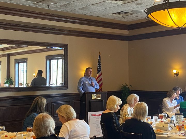 Tipton4Texas's tweet photo. Thank you, Magic Circle RWC, for having me at your luncheon! #TexasEnergyFirst #KeepTexasRed #LeadRight #txlege https://t.co/hqbdqyuo0f