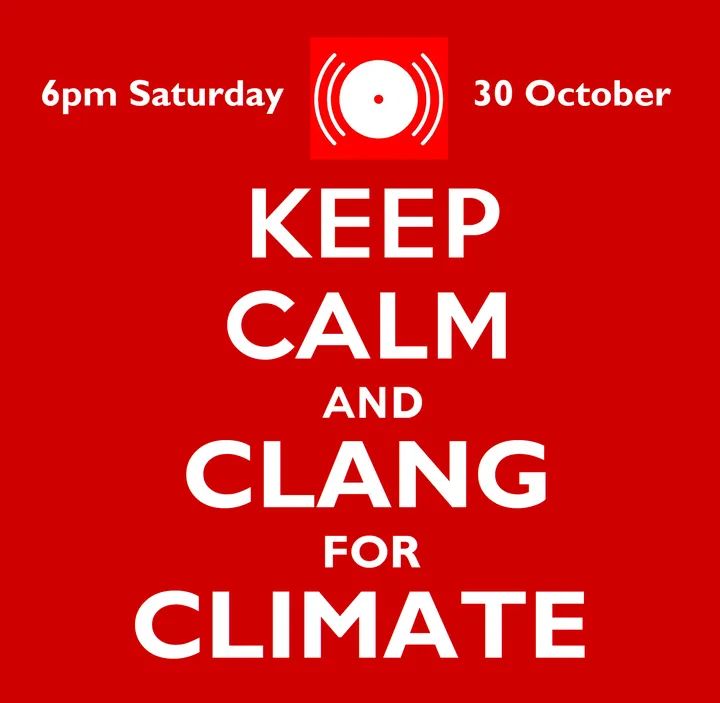 ClangForClimate's tweet photo. The British are famed for their politeness. But sometimes one just has to, well... make some noise.
We think the imminent & irreversible destruction of the climate system on which billions of lives depend is one of those times.
Keep calm and #ClangForClimate! https://t.co/4JxylSvW9z