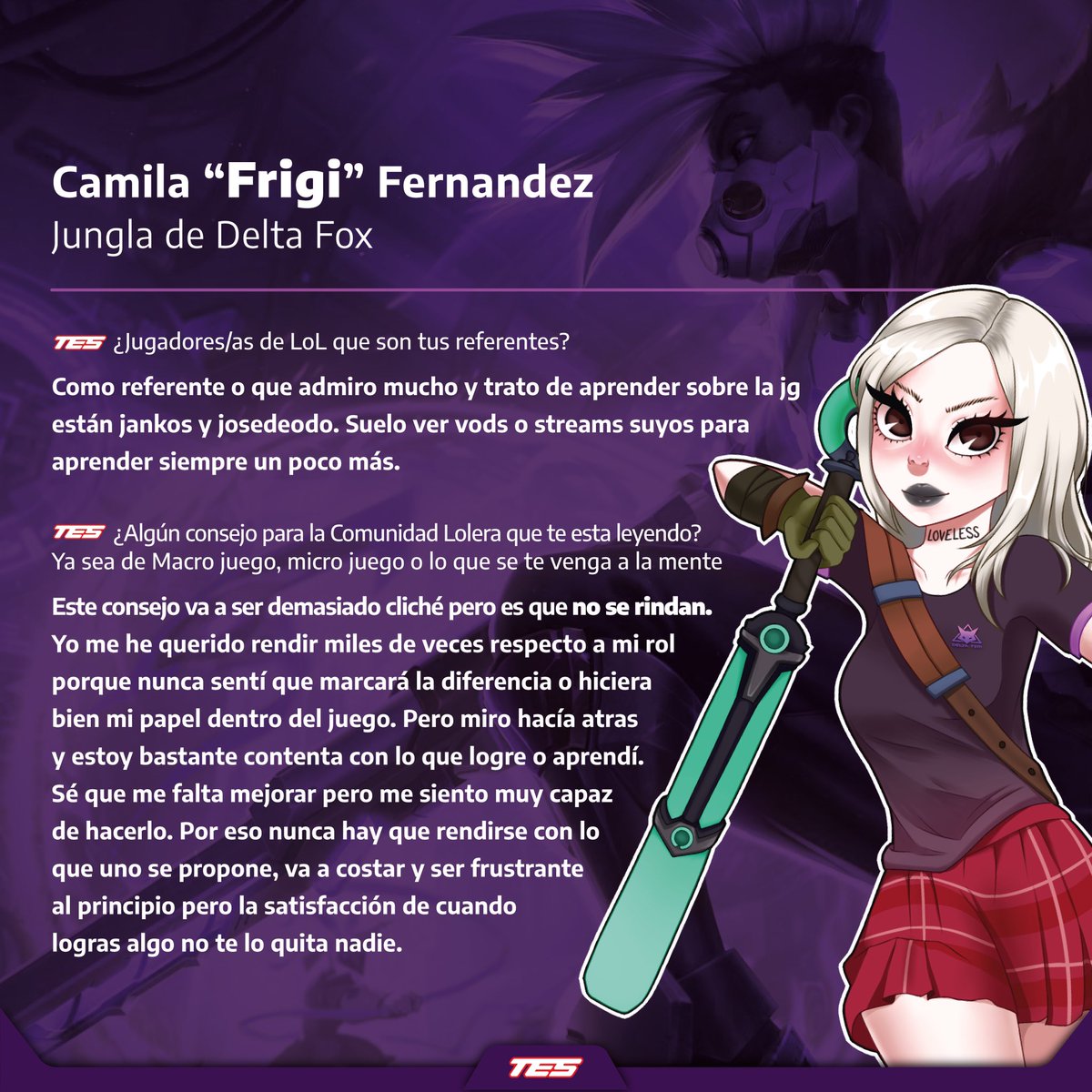 testodoesports's tweet photo. Volvimos con nuestra sección “Ellas Juegan” 💪👩‍🦰 y una de las Ligas Femeninas de #LeagueOfLegends  mas importante, la #FreyaLeague de @ghypercube . Lee la nota completa en nuestro #instagram con la palabra de @Frigidau , de @DeltaFoxEsport1 👇

https://t.co/c6Iil9vVkl

#eSports https://t.co/csQM9z1oAf