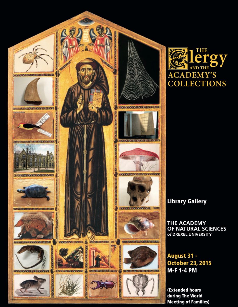 Entomological Collections Network (@entcollnet) on Twitter photo Upon hearing the Pope would be visiting town in 2015, Greg & his colleagues created the exhibit “Clergy and the Academy's Collection”, which featured the history of contributions by religious leaders to the natural history collections at the <a href="/AcadNatSci/">Academy of Natural Sciences</a>.
#FromTheCabinet #ECN2021 Upon hearing the Pope would be visiting town in 2015, Greg & his colleagues created the exhibit “Clergy and the Academy's Collection”, which featured the history of contributions by religious leaders to the natural history collections at the <a href="/AcadNatSci/">Academy of Natural Sciences</a>.
#FromTheCabinet #ECN2021