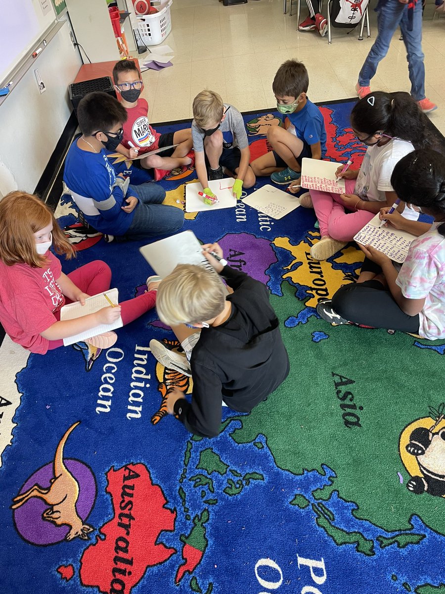 mrs_brashear's tweet photo. A 4th grade friend cashed in his PAWS ticket award to come help in our 3rd grade class today! He led multiplication fluency math station #rollandmultiply #PBIS #growcelebratematter https://t.co/hGTxiqgrfP