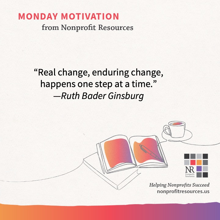 nonprofitstaff's tweet image. #MondayMotivation for you: A reminder that growth and change are not always linear! 📈Take small steps consistently. Every single day. Starting today! 😉