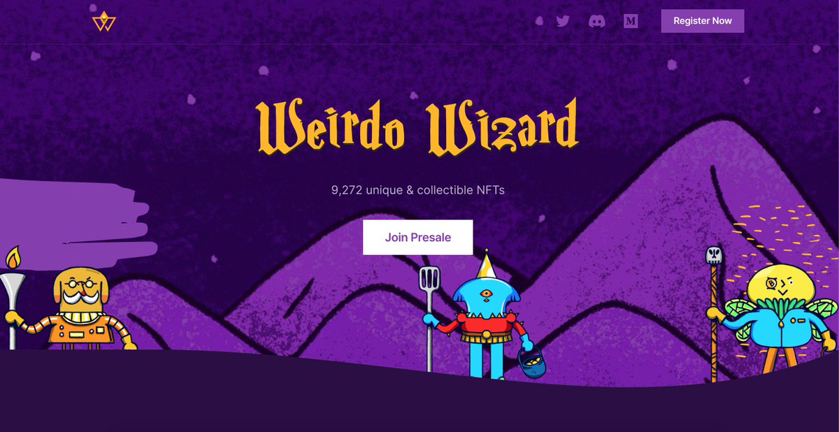 WeirdoWizardNFT's tweet photo. @punk2476 👀 Visit us. 🧙‍♀️ Do your magic. https://t.co/JrkZVK0TPf https://t.co/ZWM922cIea