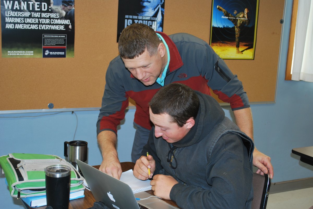 While Keya Paha County searched for a math teacher, principal Luke Wroblewski returned to his roots, pulling double duty to fill in.

After 9 years, he was teaching again. Helping a student succeed is a timeless thrill.

"There is a pride in that."

Read! bit.ly/3mgcNQp