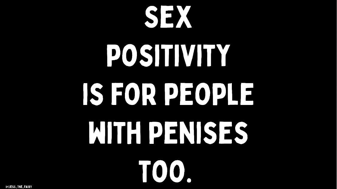Sex positivity isn’t limited to people with vulvas. #sexpositivity #sexpositive #malesexuality #penishealth