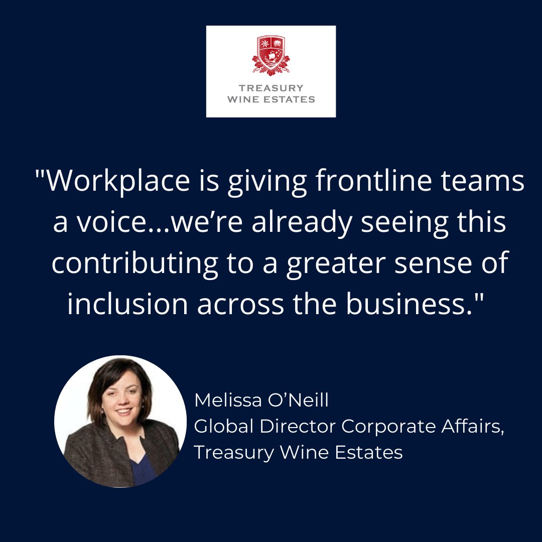 Connecting everyone, even those ‘hard-to-reachers’ without email access working in vineyards or production roles, was just one of Treasury Wine Estates' drivers for launching @WorkplacefromFB. 

TWE's journey to Workplace (and beyond) 👇 hubs.ly/H0ZZc5k0

#wpchampion
