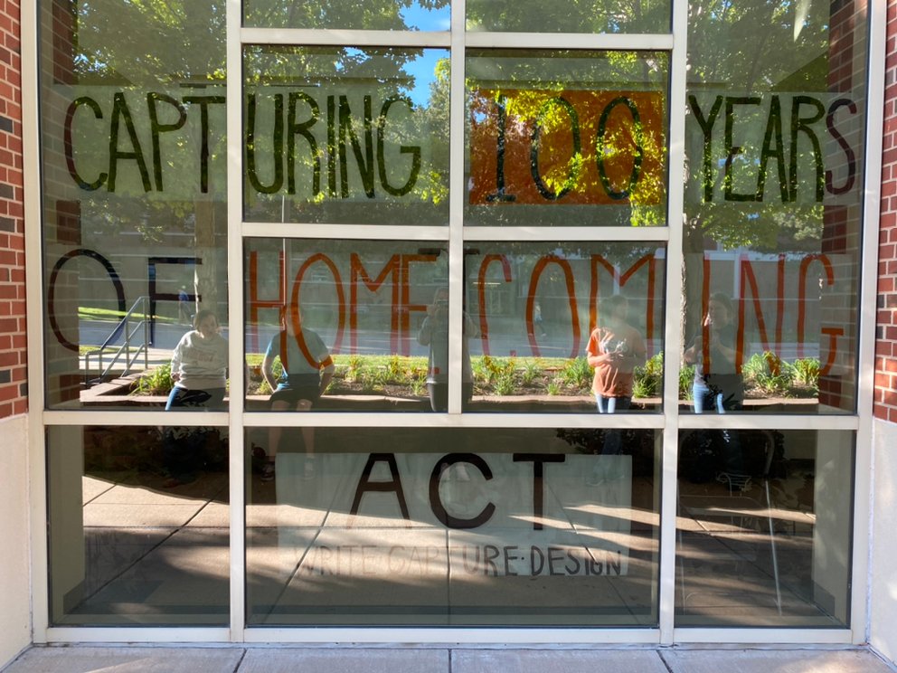 Thank you to everyone who came out and helped with the window painting. If you haven’t seen it yet you can view our window all week on the first floor, south side, of the FAPC building.