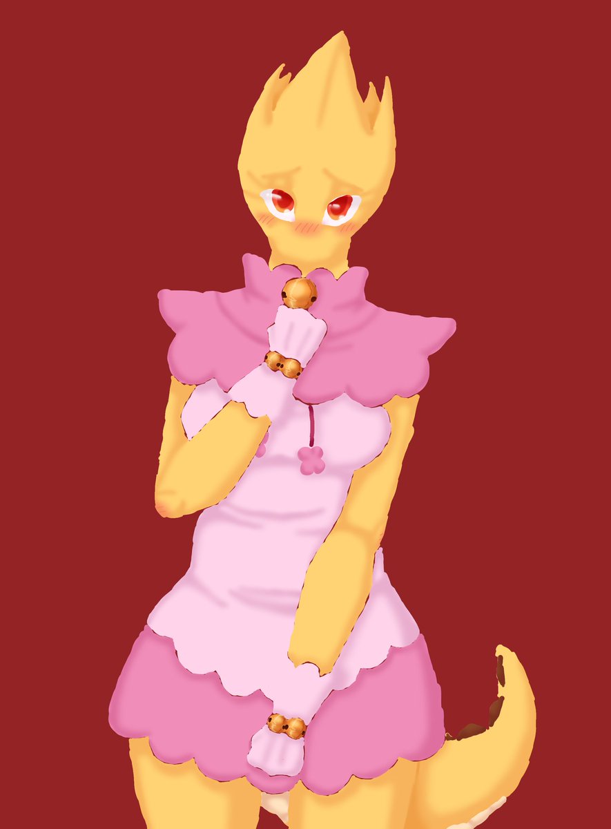 gardenofcherrie's tweet photo. It was difficult, 'cause I wanted to draw some details on this bell. But I like this result that I have there!
Day 9
#dressuptober #dressuptober2021 
#undertale #alphys https://t.co/Dfqg4maO6Z