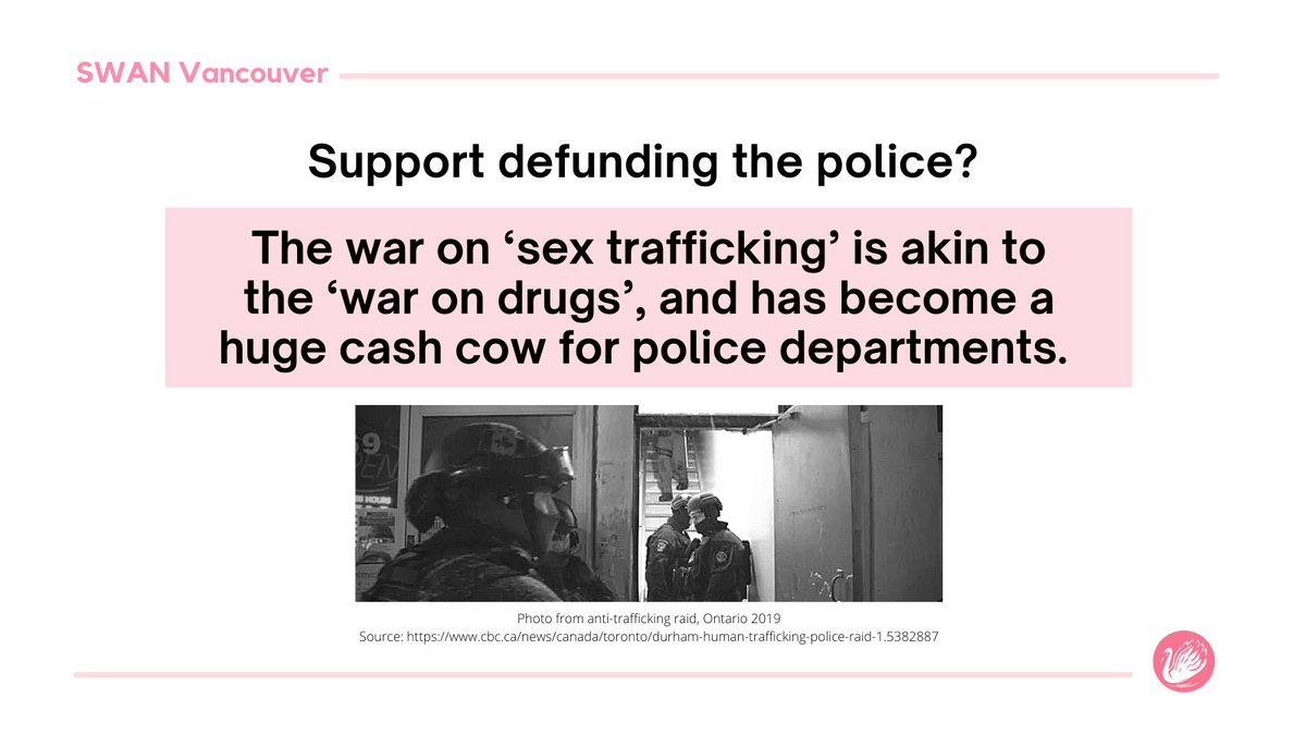 SWAN_Vancouver's tweet photo. This week, SWAN is highlighting why mainstream anti-#Trafficking campaigns are incompatible w/ racial &amp; social justice work. We all know well-meaning folks who don't know their actions re: #HumanTrafficking are harmful &amp; counter their own beliefs &amp; values. Pls share widely. 🙏 https://t.co/BaxrlrvHYw
