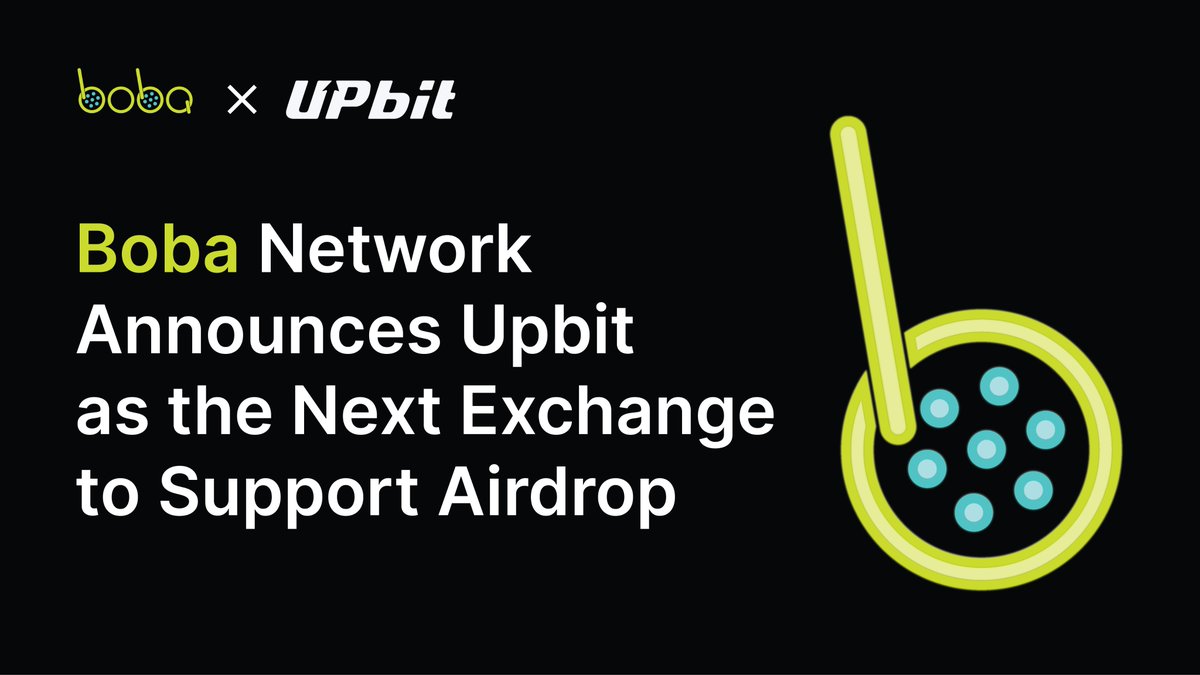We’re fired up ⬆️ with some exciting news:

Announcing @upbitglobal as the next exchange to support our $BOBA Airdrop!

More at: upbit.com/service_center…

#BobaEnya #Ethereum #EnyaAI #Bobanetwork #announce #upbit #partnerships #crypto #blockchain