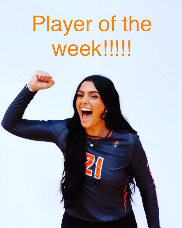 buffstateVB's tweet photo. Congrats to Myah for being Player of the Week!! https://t.co/aBCi3mRx84