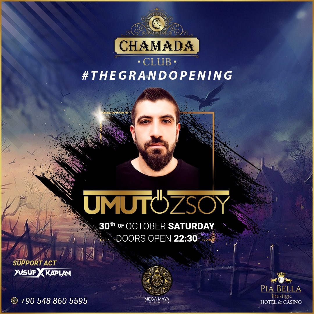 Şov kaldığı yerden devam ediyor.
Chamada Club 30 Ekim 2021 Cumartesi gecesi kapılarını açıyor.
Bilgi ve rezervasyonlarınız için: +90 548 860 5595 
#chamada #chamadaclub #thegrandopening #piabellaprestige #girne